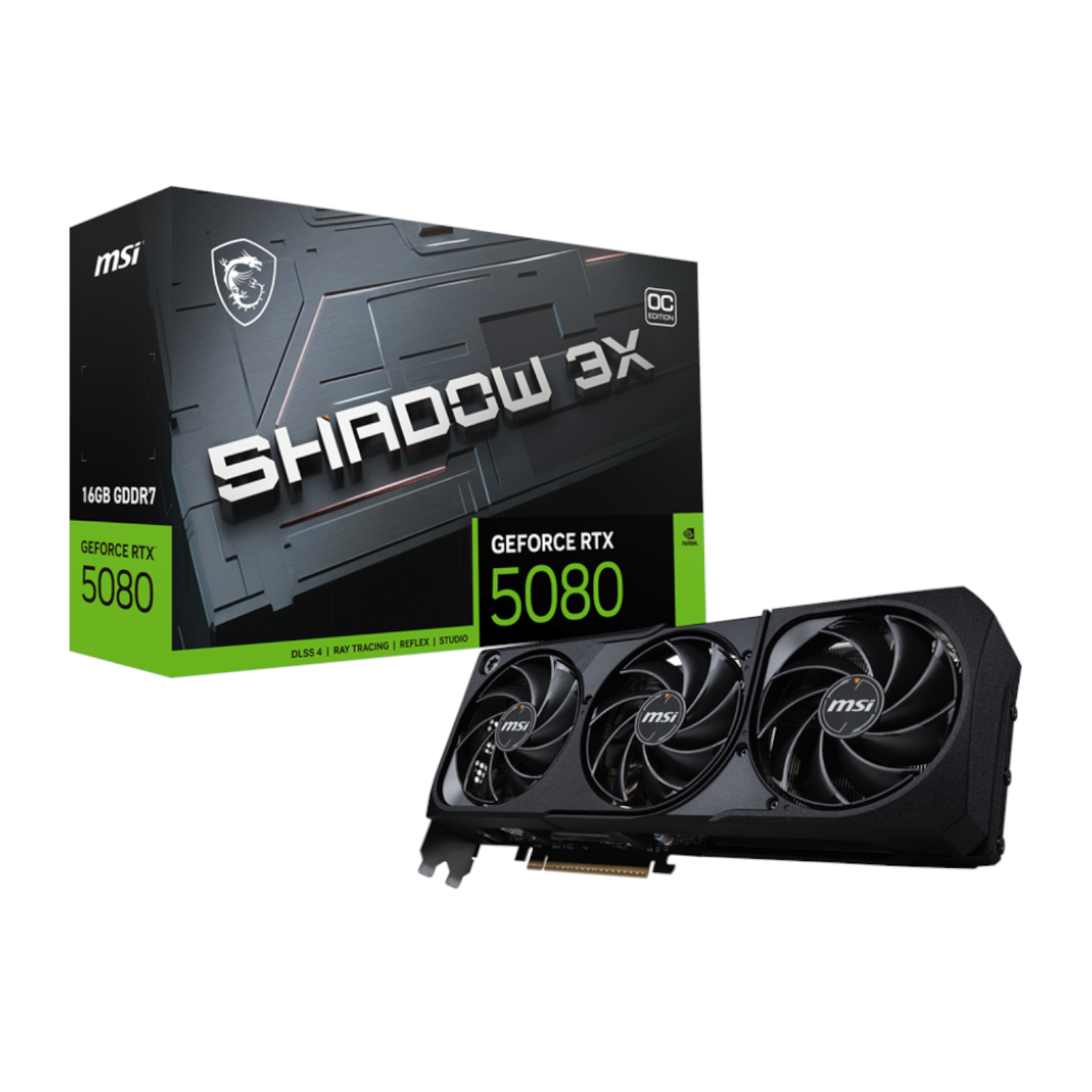 RTX5080SHADOW3XOC16GB_MSI-Nvidia-GeForce-RTX-5080-Shadow-3X-OC-16GB-Graphics-Card_wr_01a MSI GeForce RTX 5080 SHADOW 3X OC 16GB GDDR7 Graphics Card