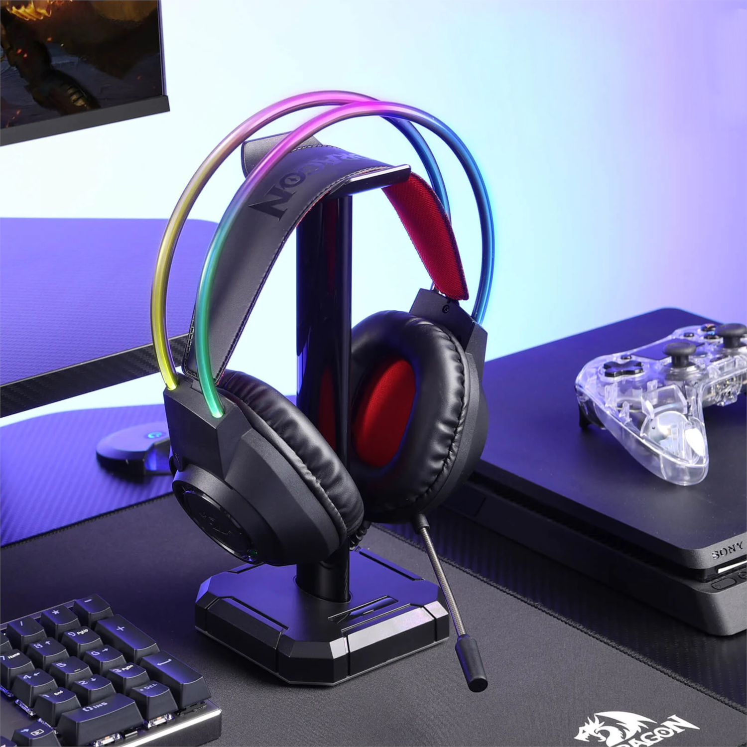 Redragon-SCREAM-H231-Wired-Gaming-Headset-wr-04 Redragon SCREAM Over-Ear RGB Gaming Headset - Black