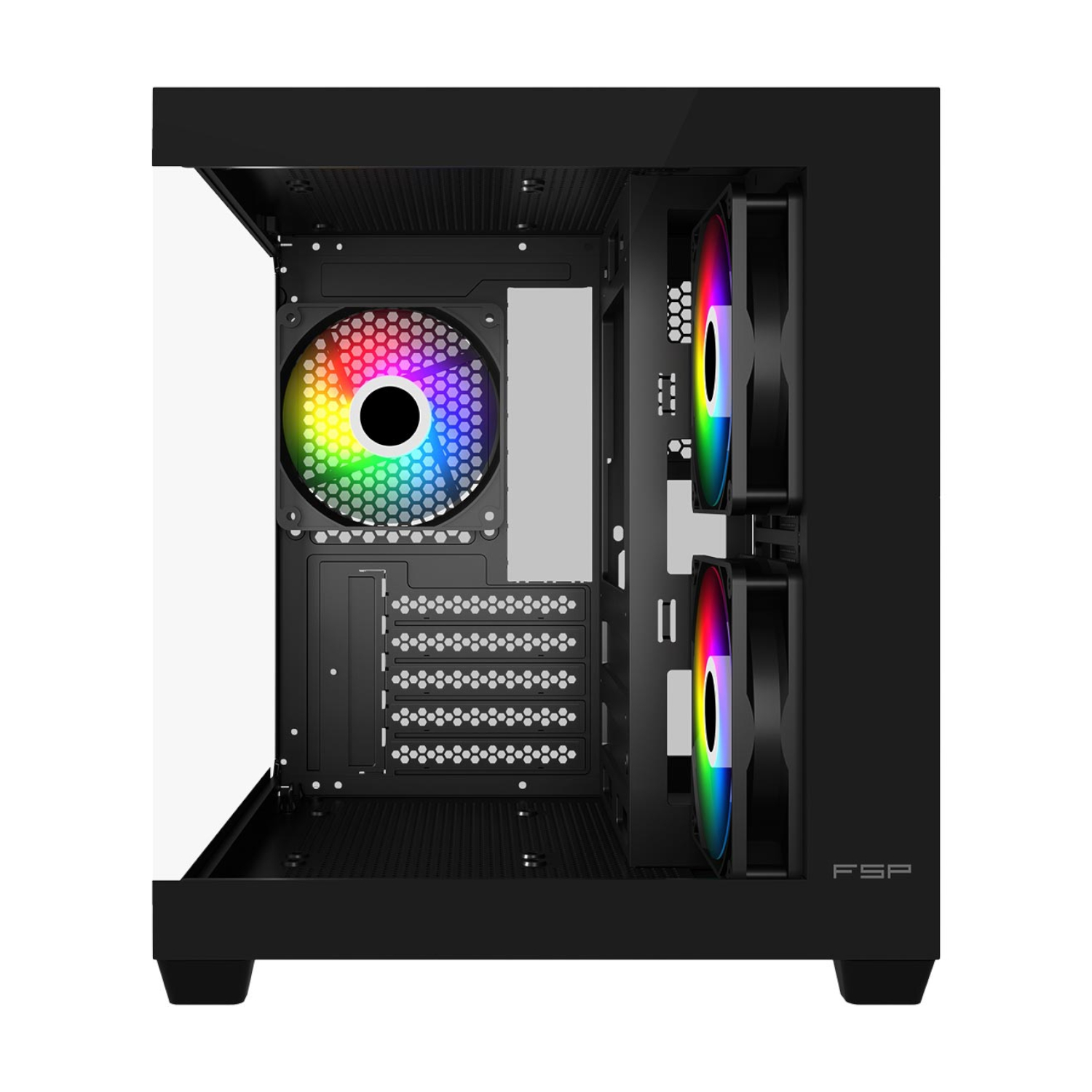 FSP S140 M-ATX Mid Tower Gaming Chassis - Black