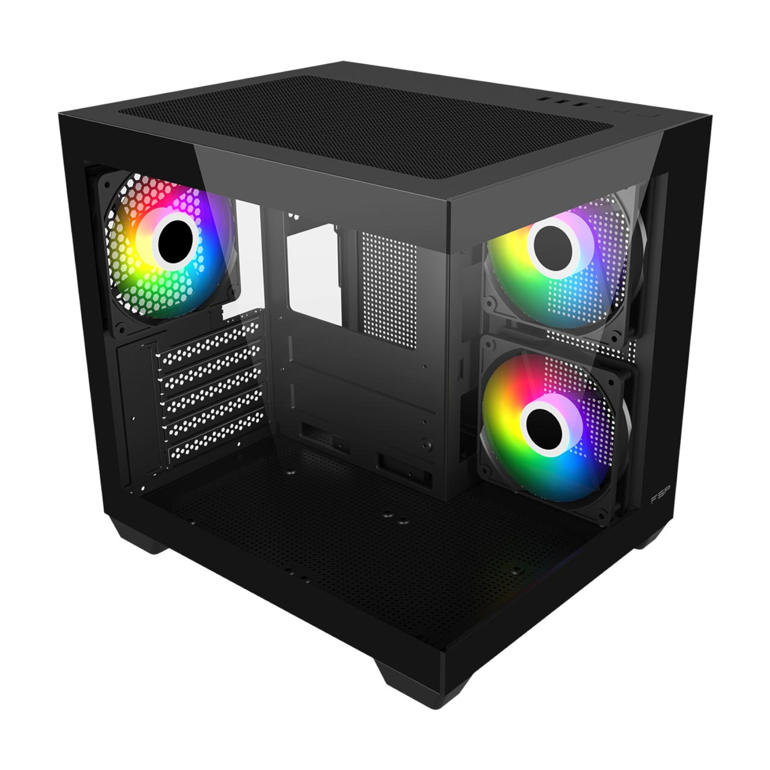 FSP S140 M-ATX Mid Tower Gaming Chassis - Black
