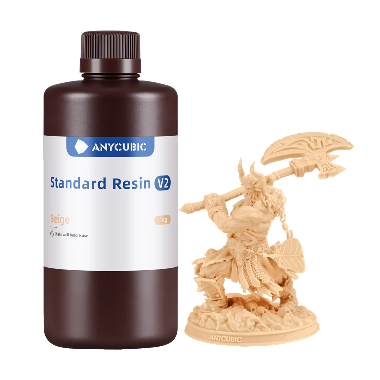SBZ2BG-105C_Anycubic_Standard_Resin_V2_-_Beige_wr_01 Anycubic Standard Resin V2 - Beige