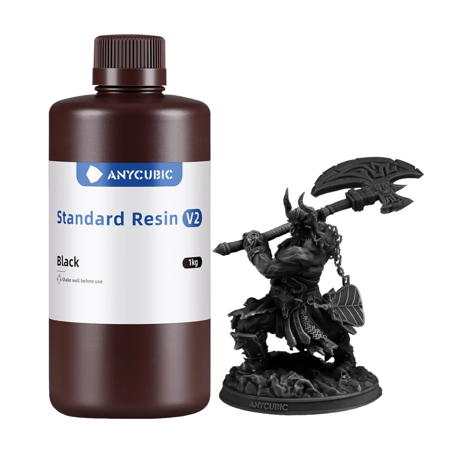 SBZ2BK-105B_Anycubic-Standard-Resin-V2-Black_wr_01a Anycubic Standard Resin V2 - Black