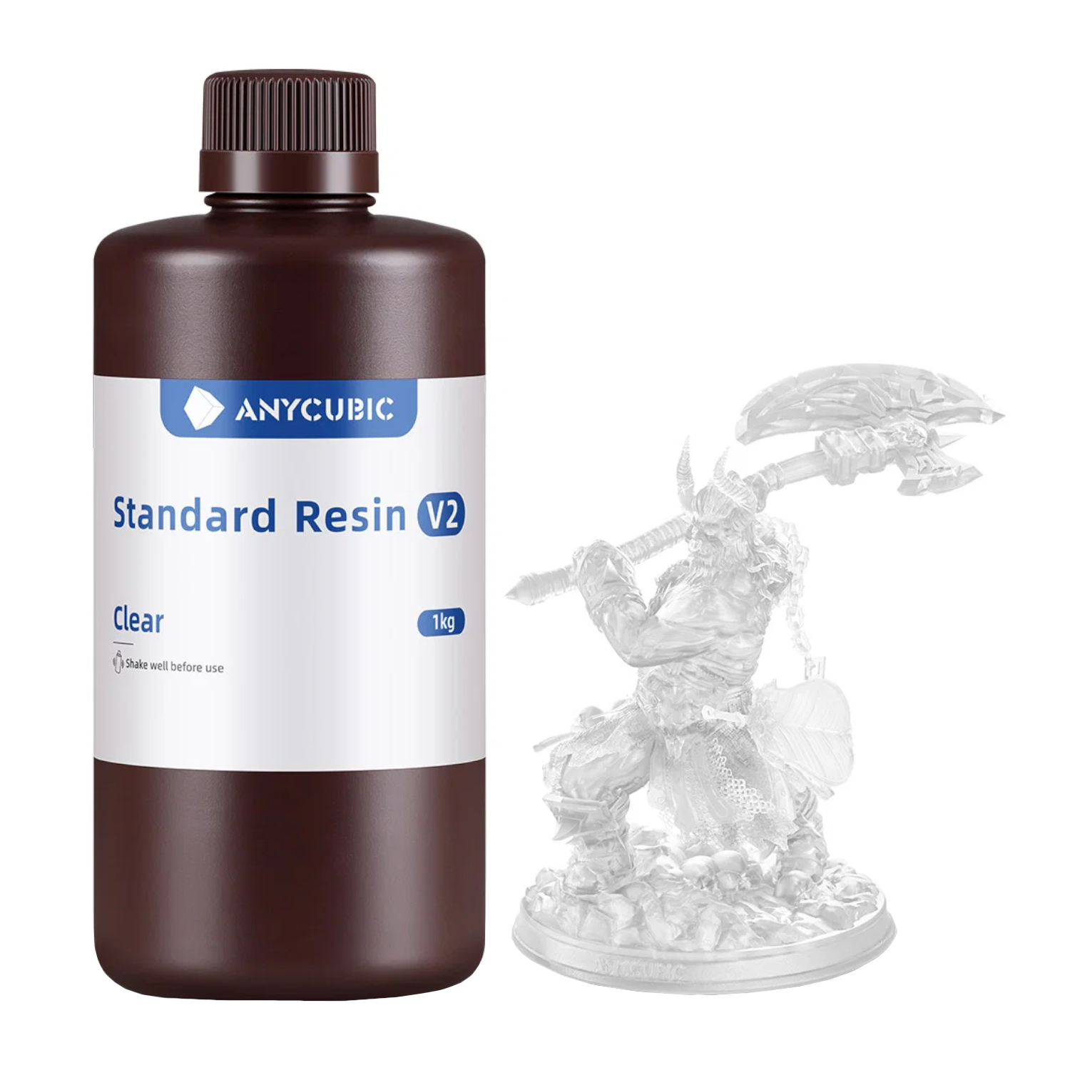 SBZ2CL-105B_Anycubic-Standard-Resin-V2-Clear_wr_01a Anycubic Standard Resin V2 - Clear