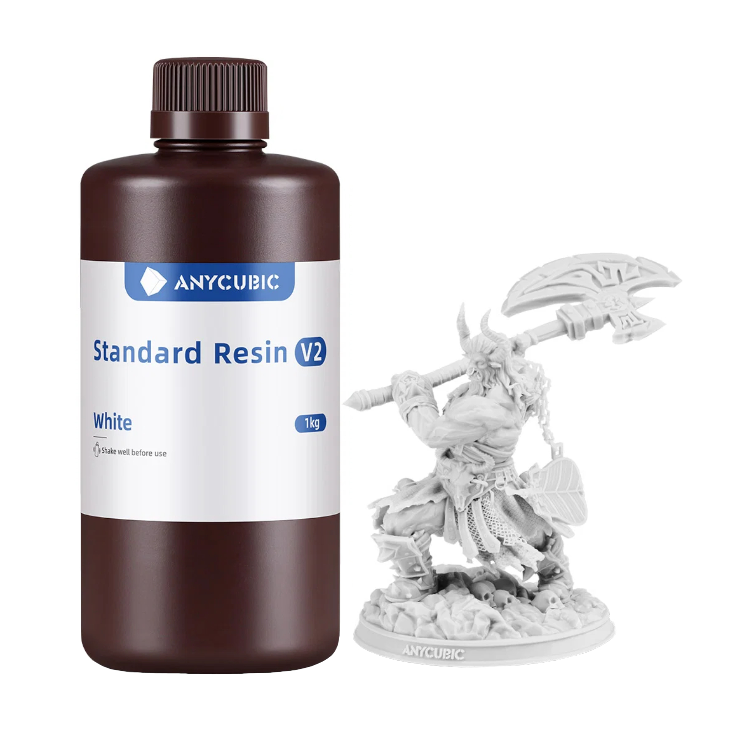 SBZ2WH-105B_Anycubic-Standard-Resin-V2-White_wr_01a Anycubic Standard Resin V2 - White