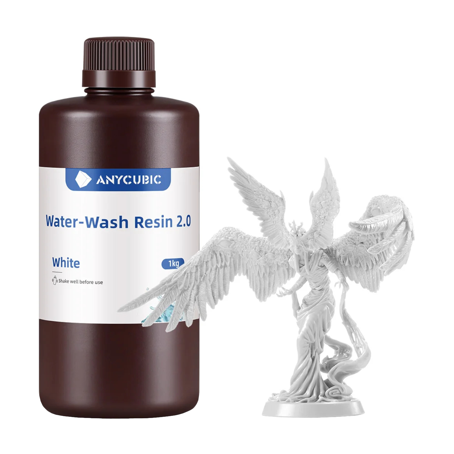 SSX2WH-103A_Anycubic-Water-Wash-Resin-2.0-White_wr_01a Anycubic Water Wash Resin 2.0 – White