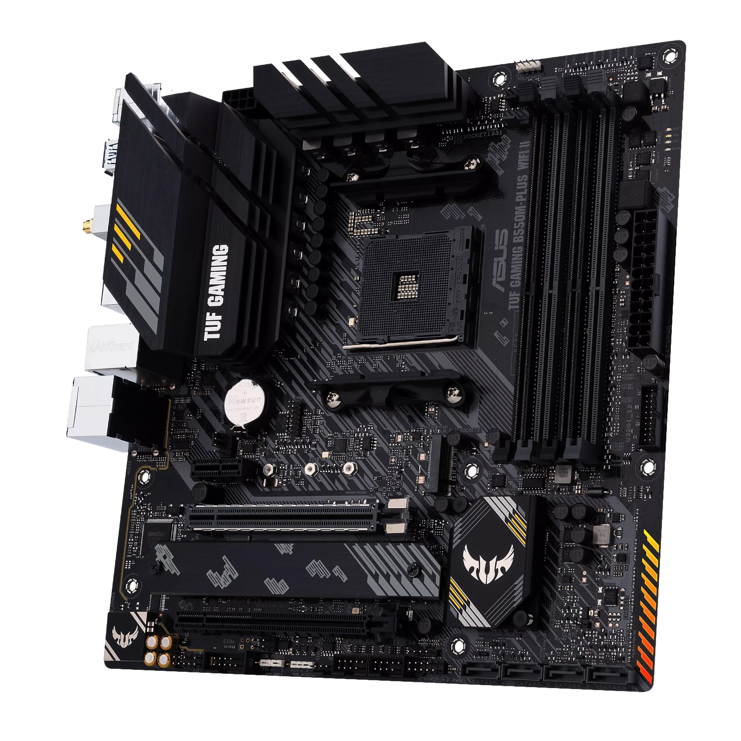 TUFGAMINGB550M-PLUSWIFIII_TUF-GAMING-B550M-PLUS-WIFI-II-mATX-Gaming-Motherboard_wr_04a Asus TUF GAMING B550M-PLUS WIFI II mATX Gaming Motherboard