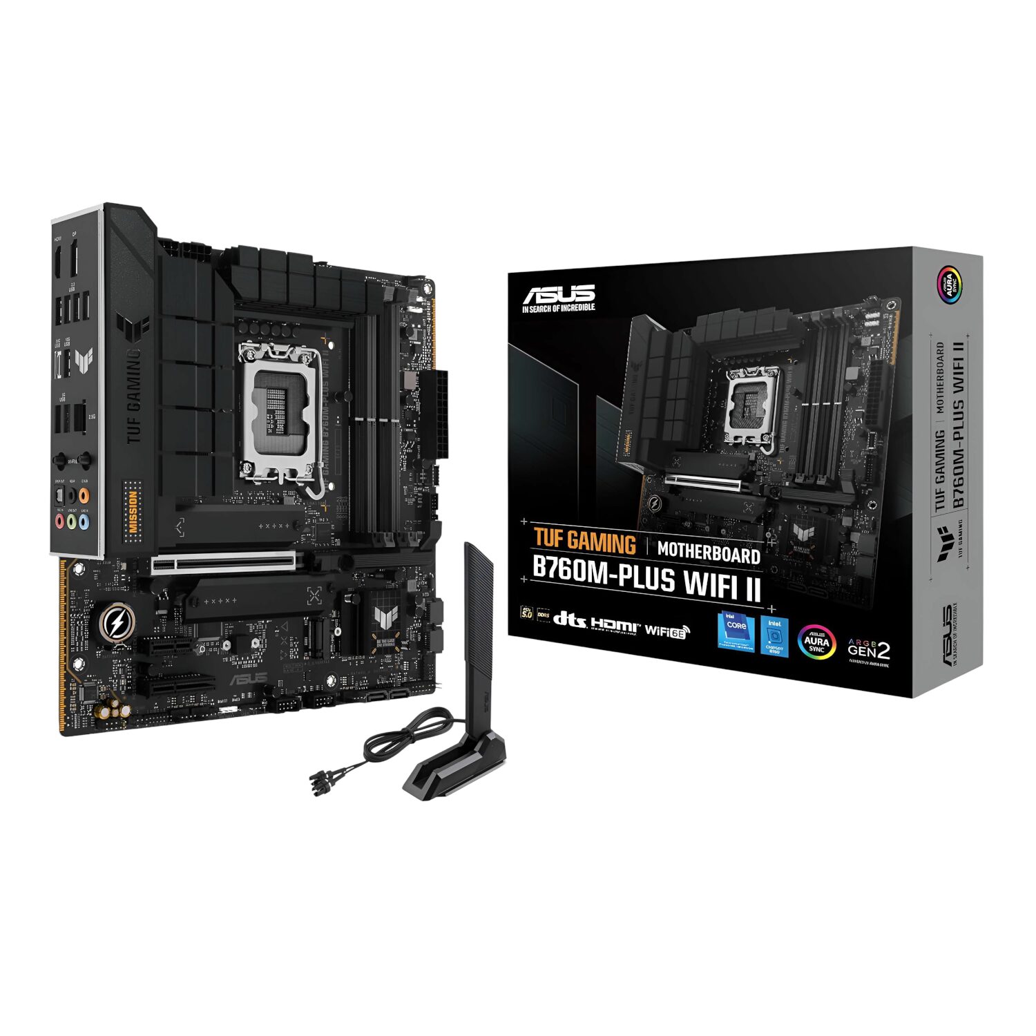 TUFGAMINGB760M-PLUSWIFIII-WR-01 Asus TUF Gaming B760M-PLUS WIFI II - mATX Motherboard