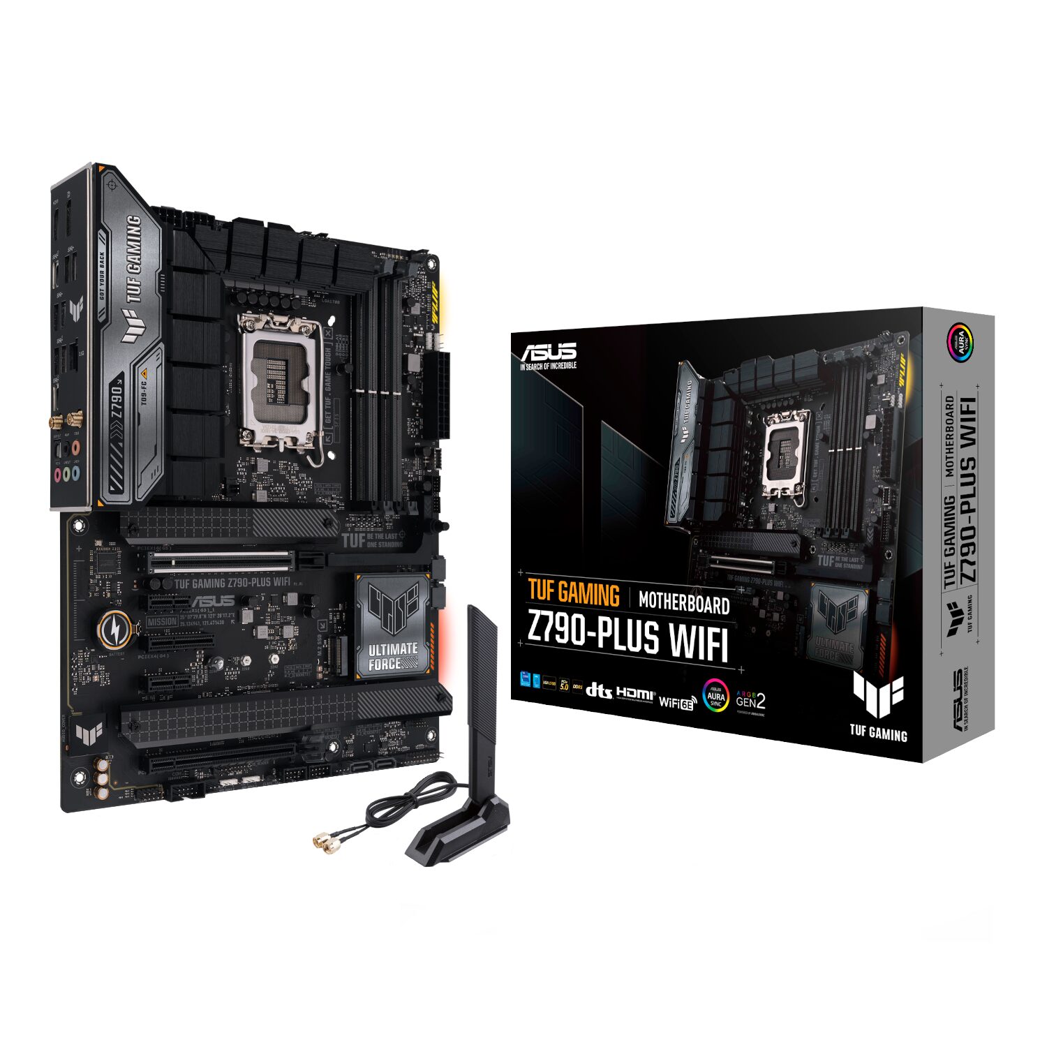 TUFGAMINGZ790-PLUSWIFI-wr-01 Asus TUF Gaming Z790-Plus Wi-Fi ATX Motherboard - Intel LGA1700, DDR5, PCIe 5.0. Wi-Fi 6E