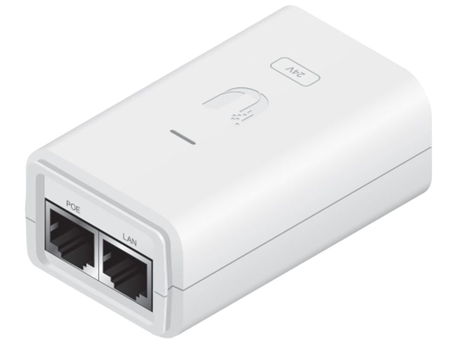 UPOE24-24W Ubiquiti Gigabit PoE Adapter 24V 24W with No Cable