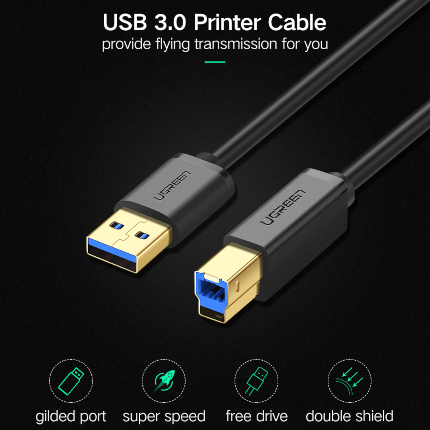 US210-10372_UGreen-US210-USB-A-Printer-Cable-2M_wr_04-1 UGREEN US210 USB-A Printer Cable 2M - Black