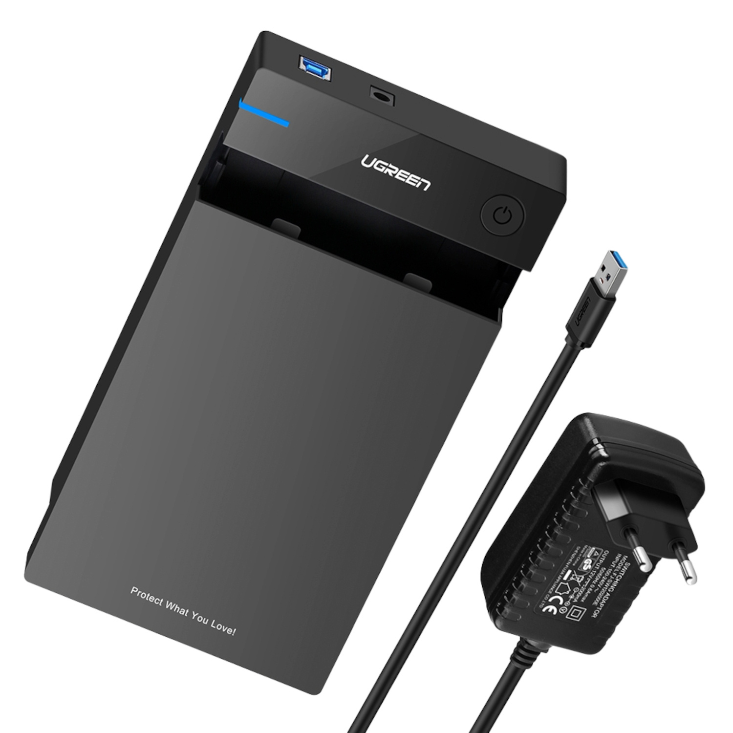 US222-50422_UGreen-3.5-Hardrive-USB-3.0-Enclosure_03 UGREEN 3.5" SATA Hard Drive USB 3.0 Enclosure 5Gbps – Black