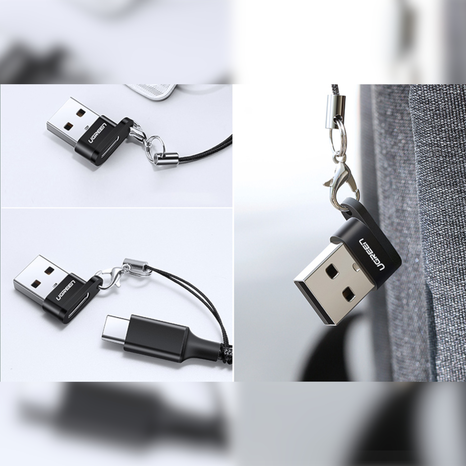 US280-50568_UGreen-US280-USB-A-to-USB-Type-C-Adapter_wr_02 UGREEN USB A Male to USB Type-C Female Adapter (Black)