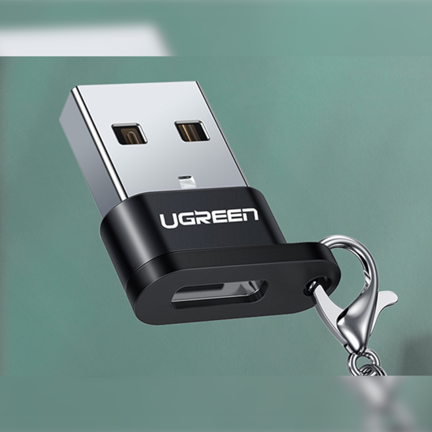 US280-50568_UGreen-US280-USB-A-to-USB-Type-C-Adapter_wr_03 UGREEN USB A Male to USB Type-C Female Adapter (Black)