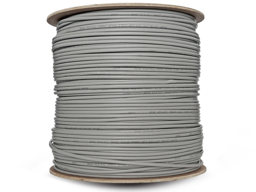 UTP-500C Scoop 500m Drum Cat5e CCA Grey UTP Cable