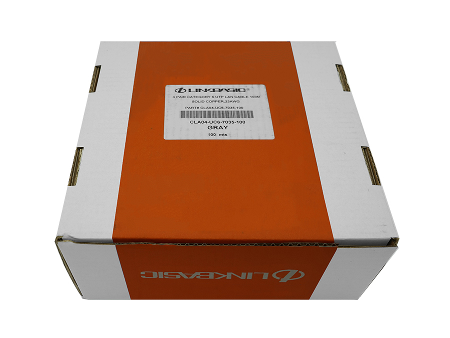UTP-6100 Linkbasic 100m Box Cat6 Solid Grey UTP Cable