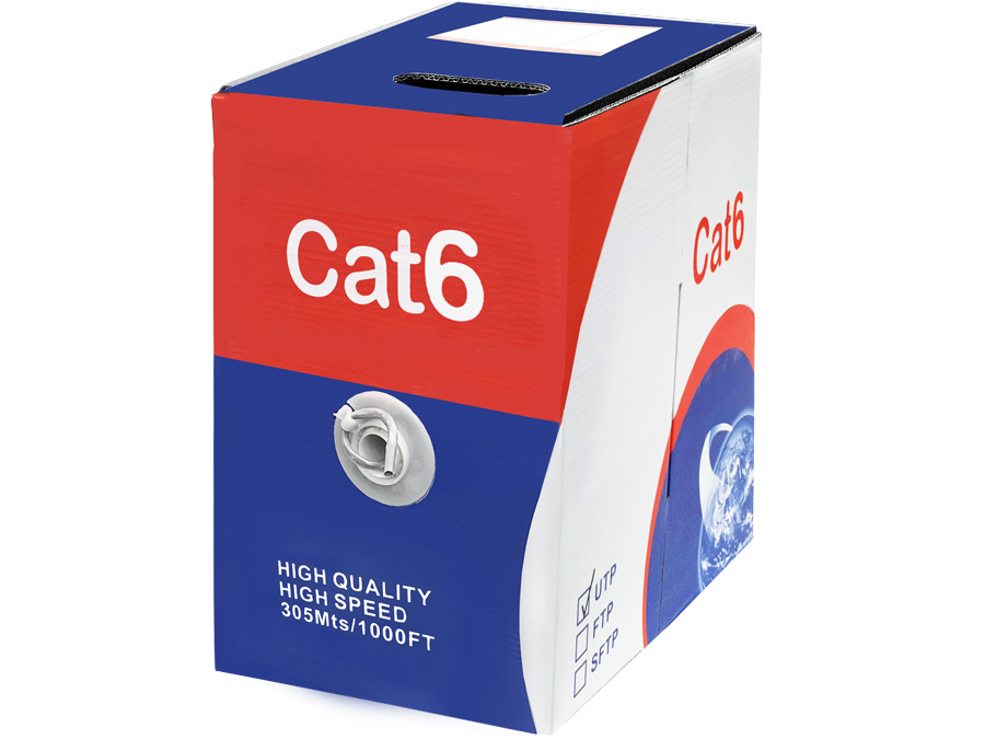 UTP-6305CU Scoop Unbranded 305m Box Cat6 CCA Grey UTP Cable