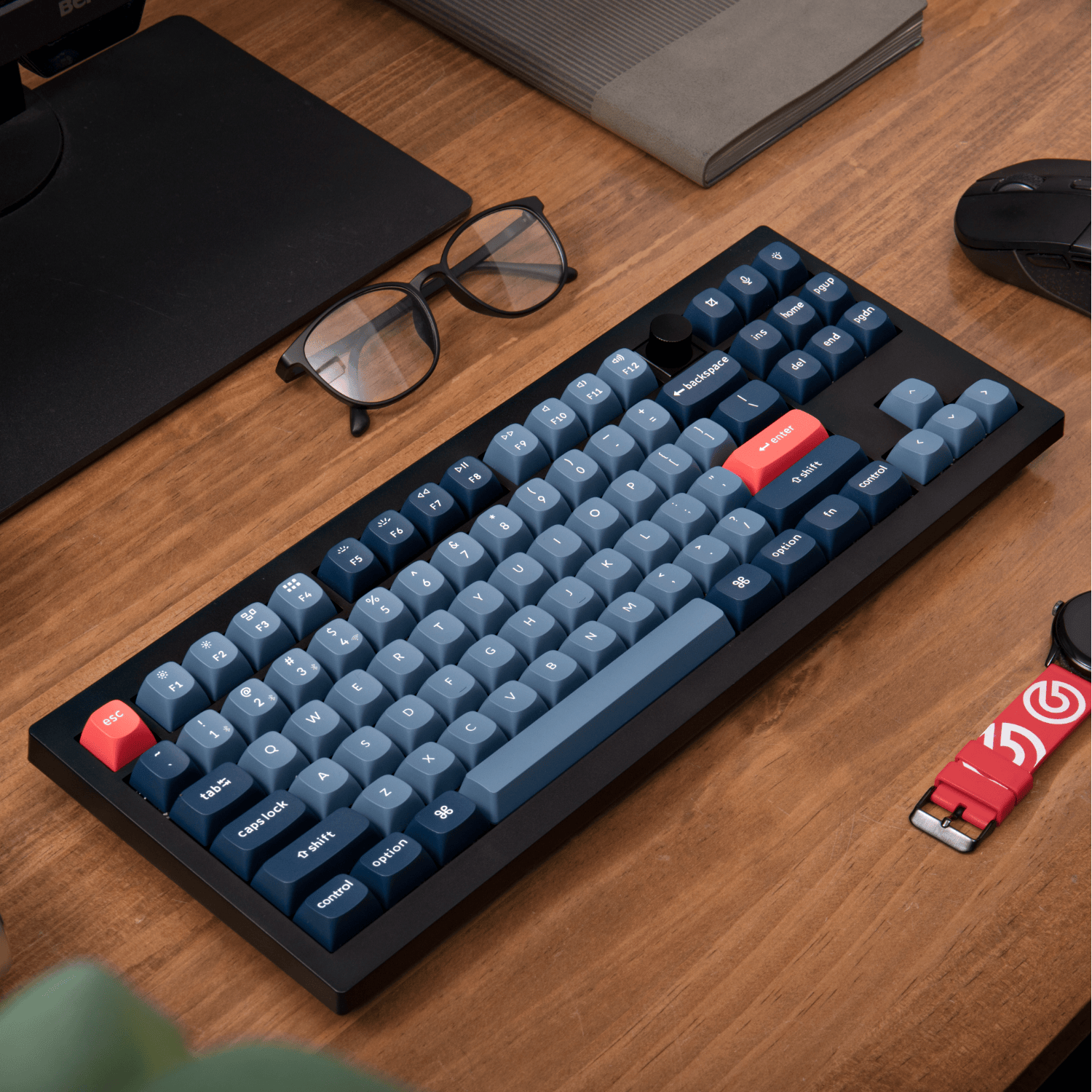 Keychron V3 Max QMK/VIA 80% Wireless Custom Mechanical Keyboard (Brown Switch) – Carbon Black