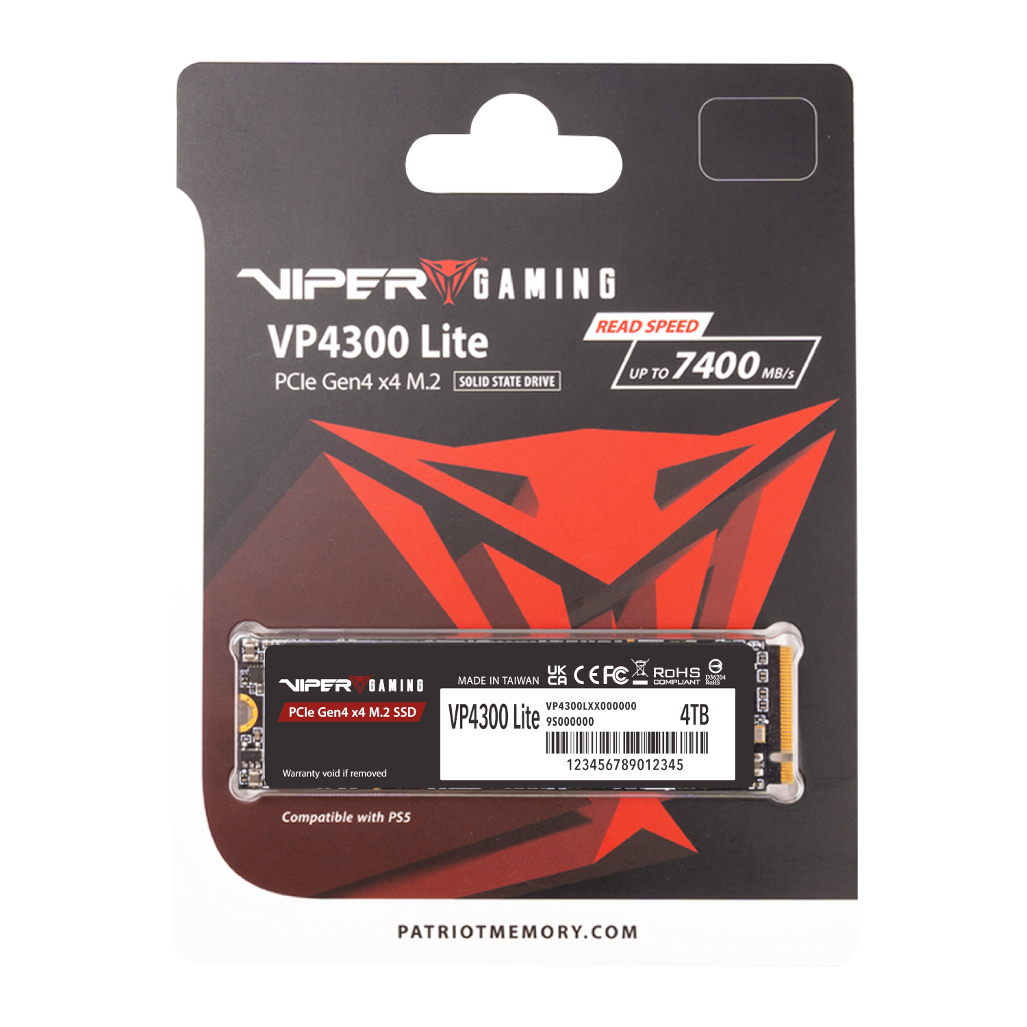VP4300L4TBM28H_Patriot-VP4300-Lite-4TB-M.2-PCIe-Gen-4-x4-NVMe-SSD_wr_04 Patriot VP4300 Lite 4TB M.2 PCIe Gen 4 x4 NVMe SSD