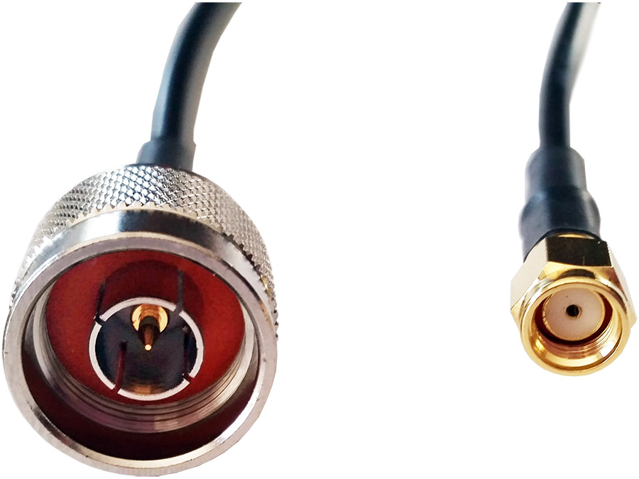 WL-SMA-1 1M SMA R/P to N-Type Male LMR Cable