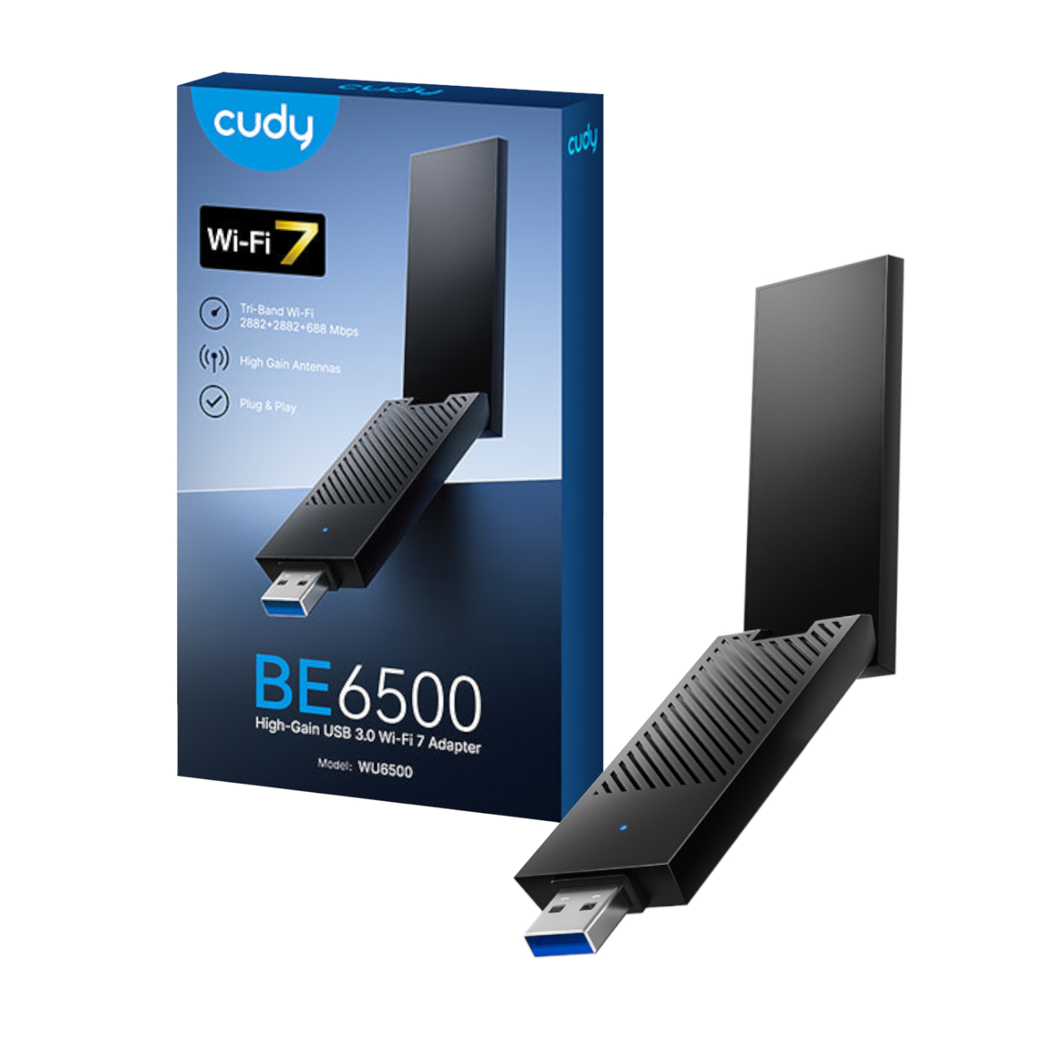 WU6500_Cudy-WU6500-BE6500-High-Gain-USB-3.0-Wi-Fi-7-Adapter-Black_wr_01a Cudy BE6500 Tir-Band Wi-Fi7 USB 3.0 Adapter