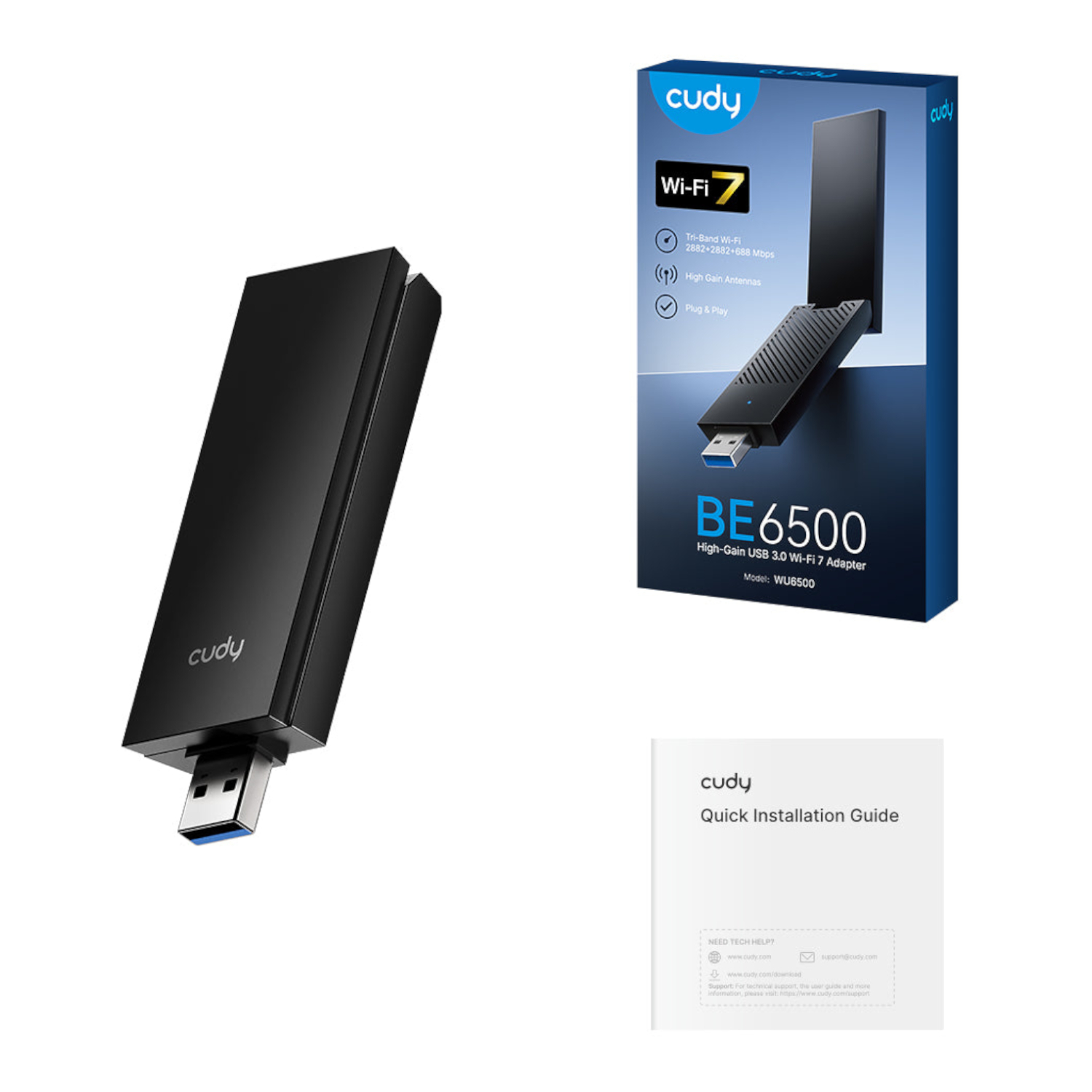 WU6500_Cudy-WU6500-BE6500-High-Gain-USB-3.0-Wi-Fi-7-Adapter-Black_wr_06a Cudy BE6500 Tir-Band Wi-Fi7 USB 3.0 Adapter