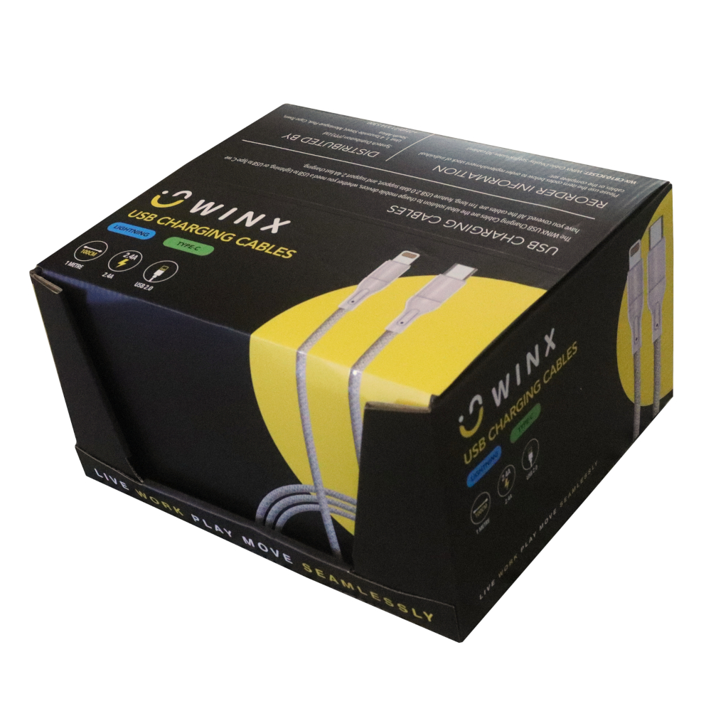 WX-CB103CLSET_wr_04 WINX USB to Type-C|Lightning Charging Cables