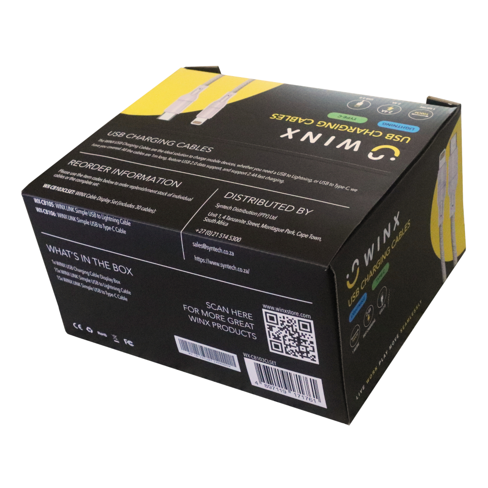 WX-CB103CLSET_wr_05 WINX USB to Type-C|Lightning Charging Cables