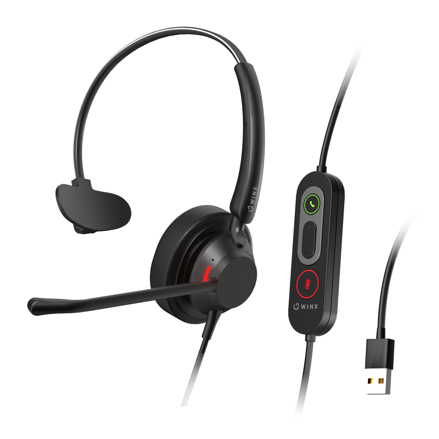 WX-HS113_WINX-CALL-Pro-Wireless-Noise-Cancelling-Mic-Headset-Black_wr_01a WINX CALL Pro 2 Mono AI Noise Cancelling Headset