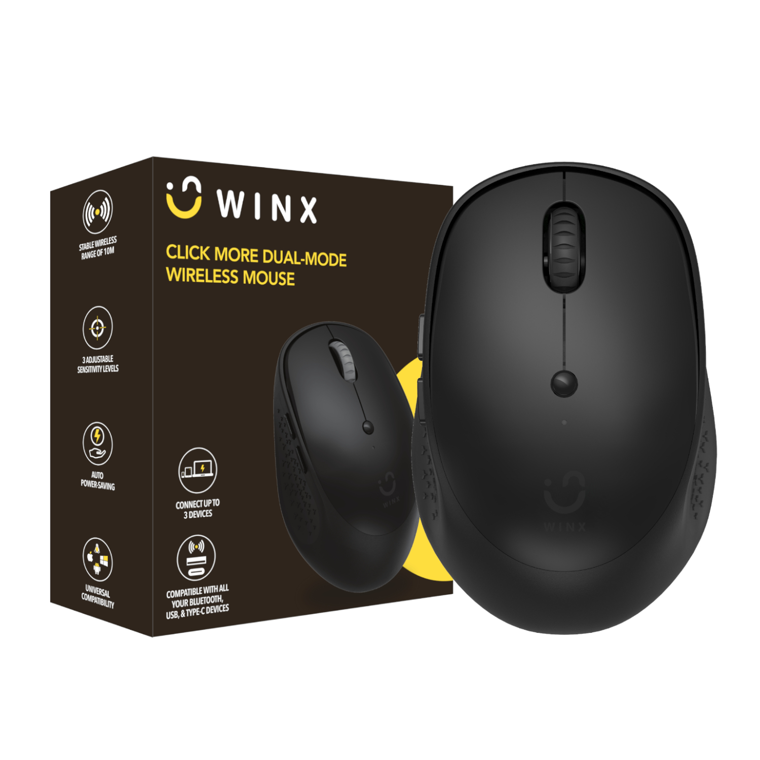 WX-KB113_WINX-CLICK-More-Dual-mode-Wireless-Mouse_wr_01a WINX CLICK More Dual-Mode Wireless Mouse - Black