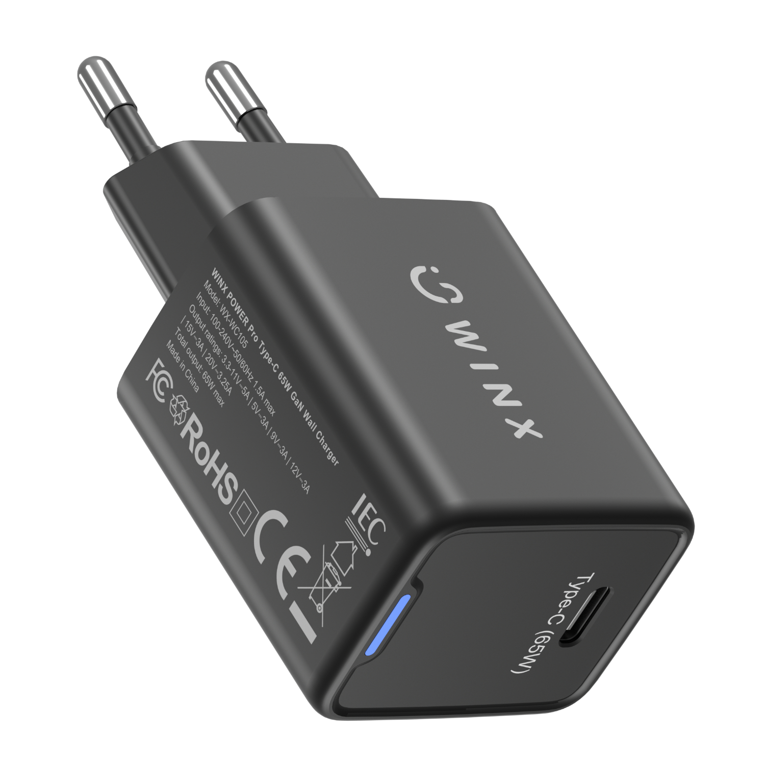 WX-WC105_WINX-POWER-Pro-Type-C-65W-GaN-Wall-Charger-Black_wr_04 WINX POWER Pro Type-C 65W GaN Wall Charger