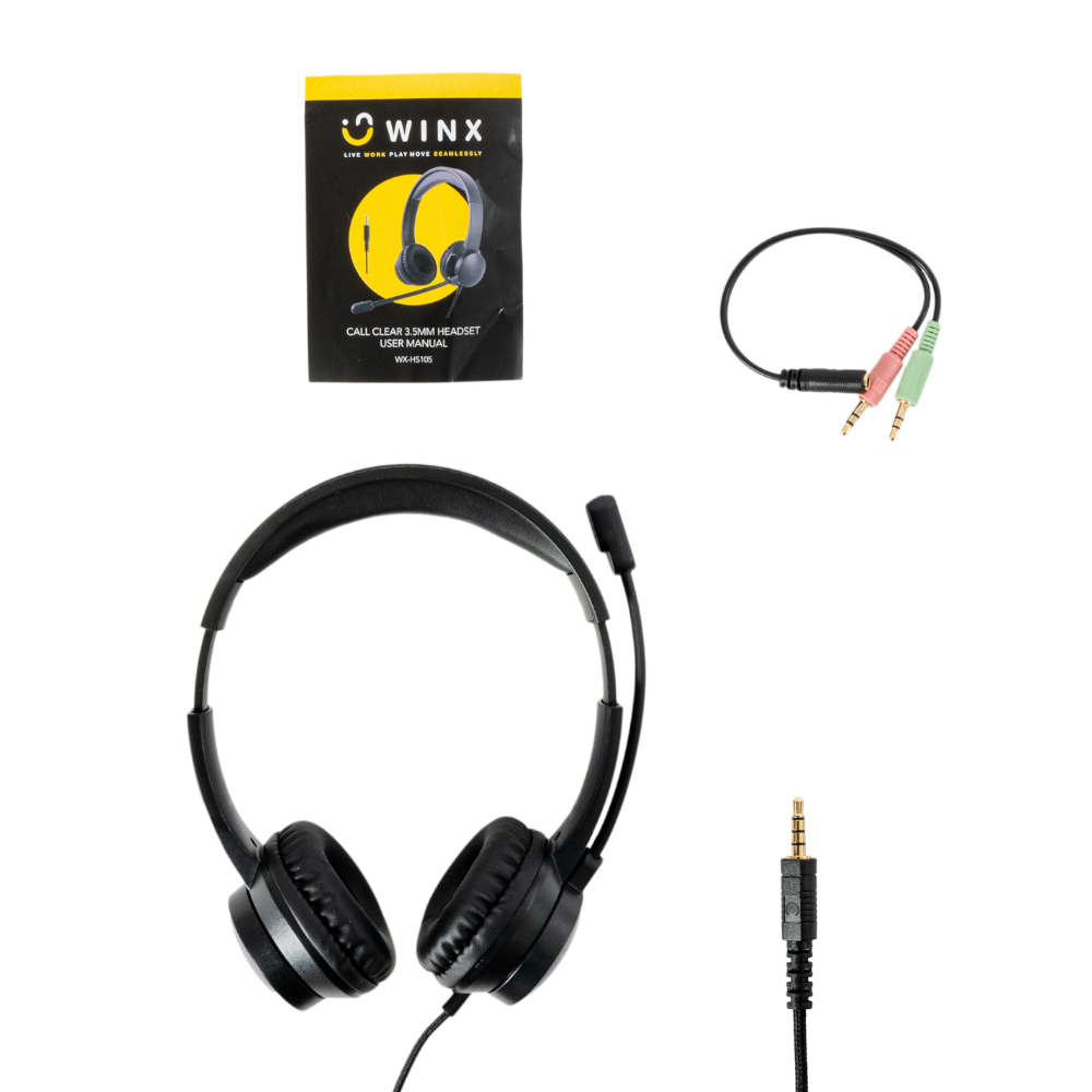 WX_HS105_wr_05 WINX CALL Clear 3.5mm Headset