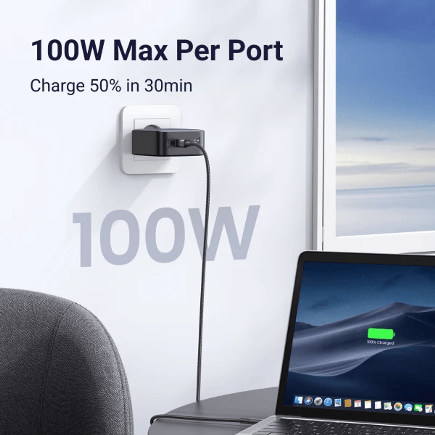 X773-65620B_UGreen_GaN_X100_5-Port_100W_Fast_Charger_wr_03 UGreen GaN X100 5-Port 100W Fast Charger
