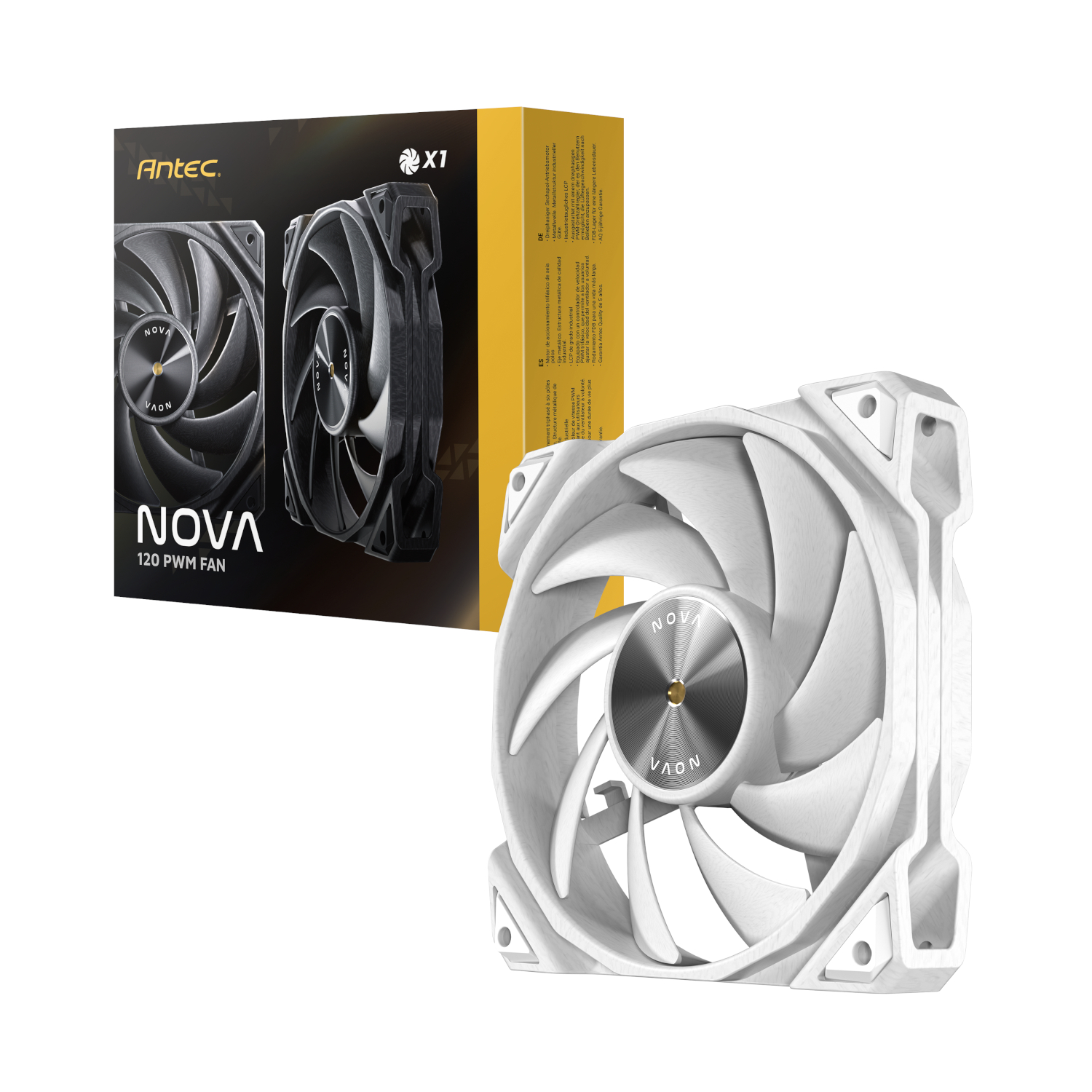 antec-nova-120-white-wr-01 Antec NOVA PWM 120mm Case Fan White