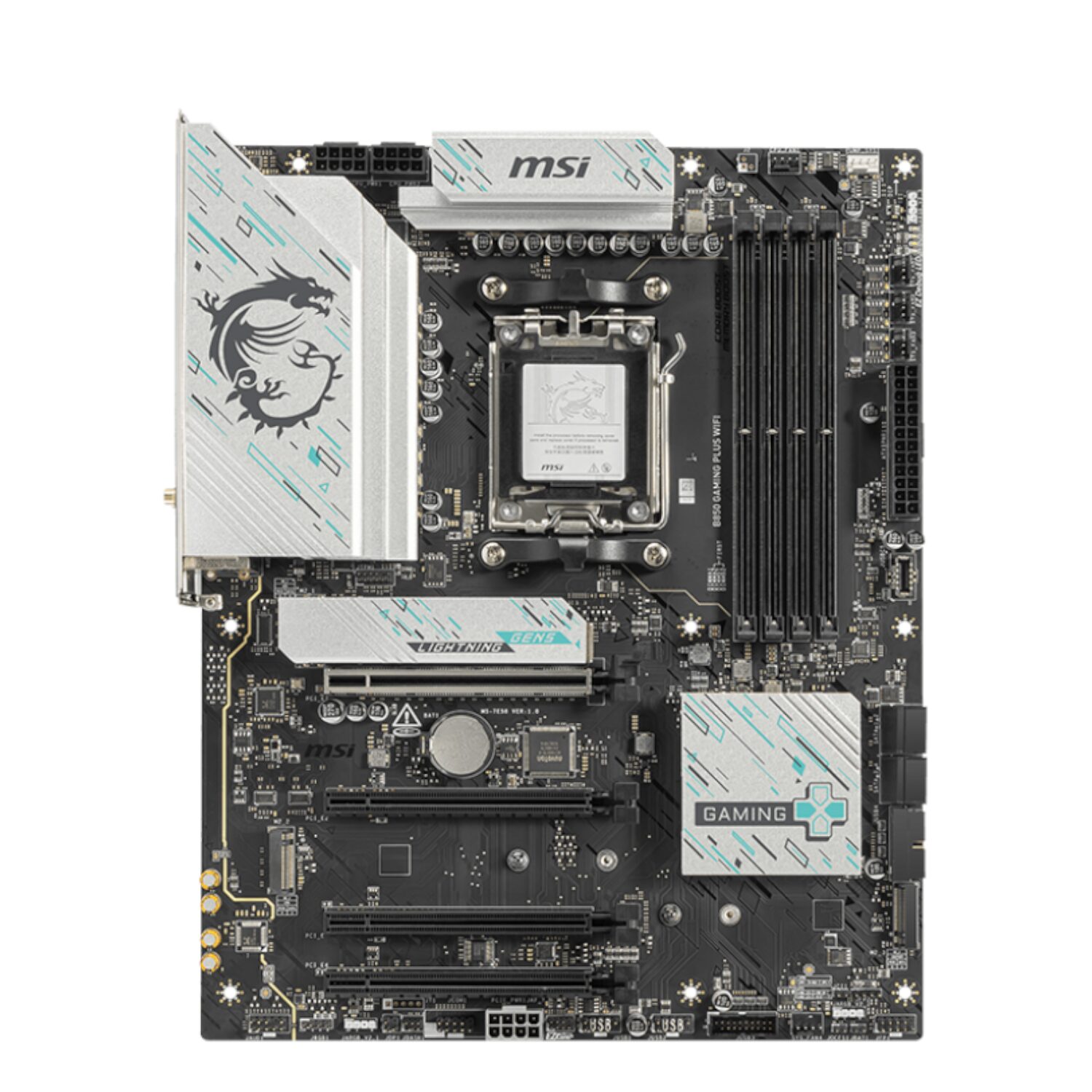 b50-wr-02 MSI B850 GAMING PLUS WIFI AM5 ATX Gaming Motherboard