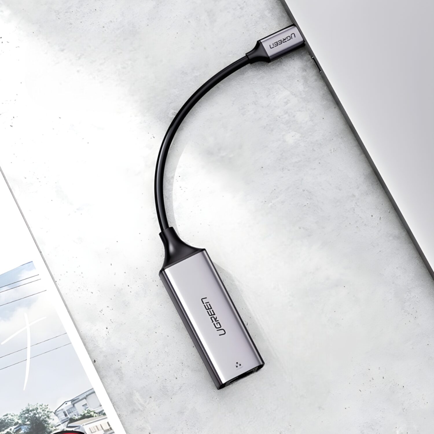 cm199-50737-wr-05 UGREEN CM199-50737 Type-C to Gigabit Ethernet Adapter - Silver