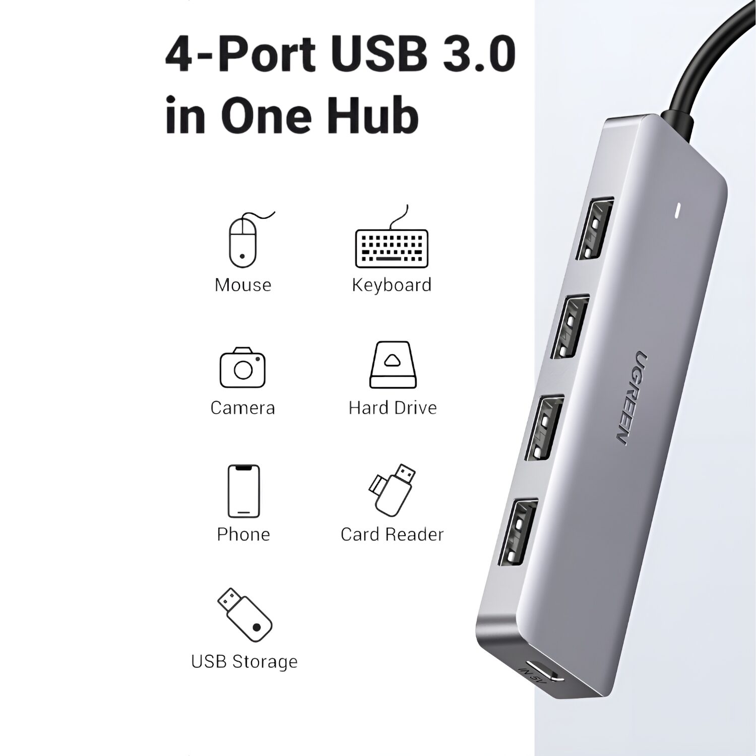 cm219-70336-wr-07 UGREEN 4-in-1 Type-C Hub | USB 3.0 | Type-C