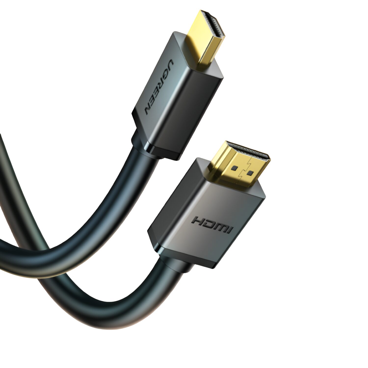 hd-104-10106-wr-04 UGREEN HD104-10106 HDMI 4K Cable Male to Male Black 1m - Black