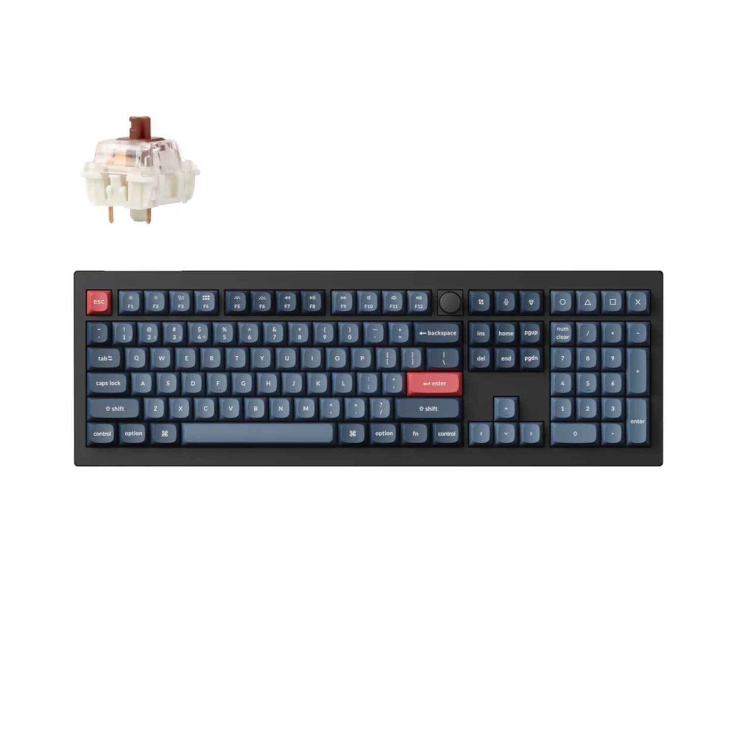 keychron-v6-max-ban-wr-02 Keychron V6 Max Wireless Custom Keyboard - BROWN Switch