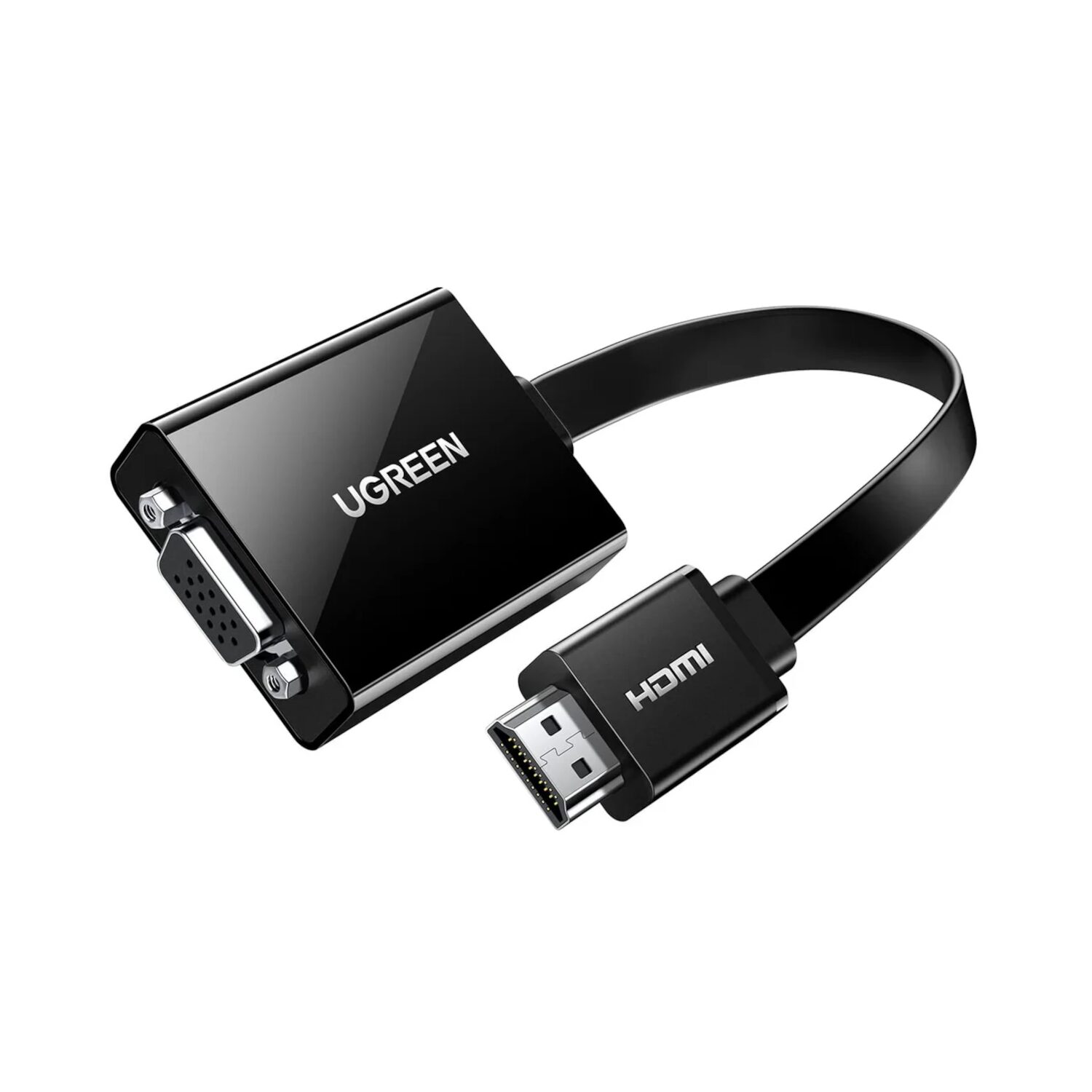 mm103-40248-wr-02 UGREEN HDMI to VGA Adapter, with 3.5mm Audio and Power Port - Black