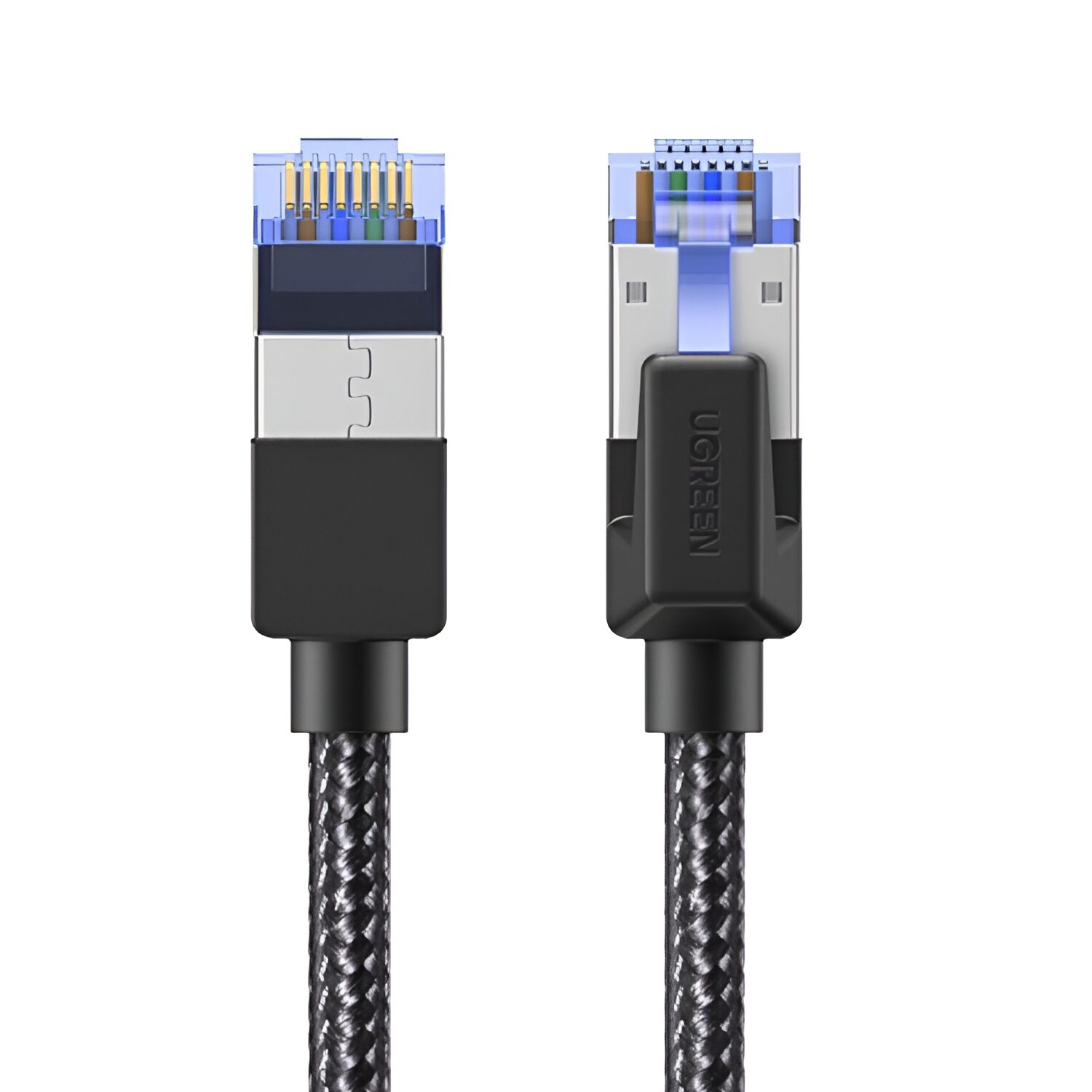nw153-wr-01a UGREEN Cat8 Nylon Braided Ethernet Cable - 40Gbps with Modular Plugs - 3m