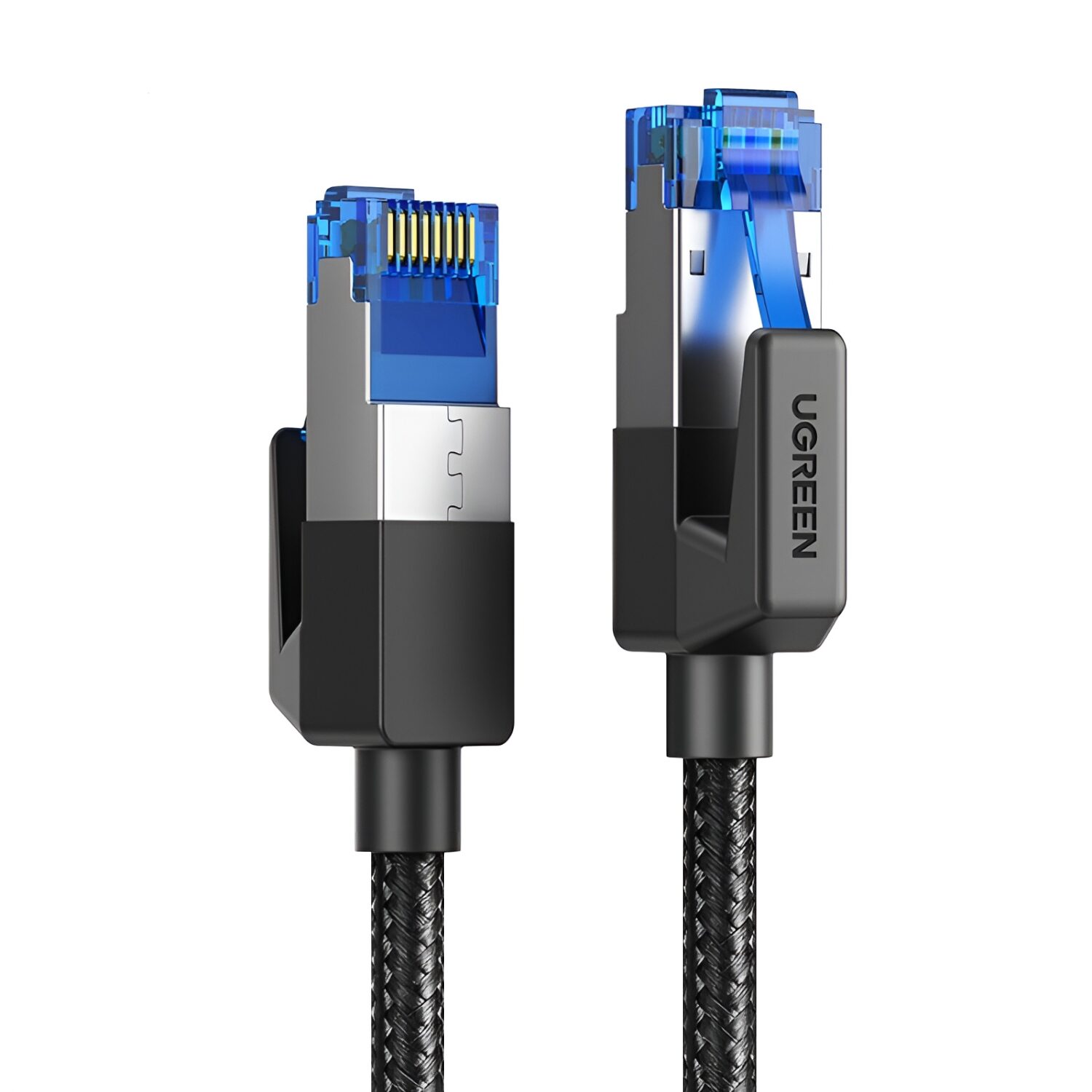nw153-wr-02 UGREEN Cat8 Nylon Braided Ethernet Cable - 40Gbps with Modular Plugs - 3m