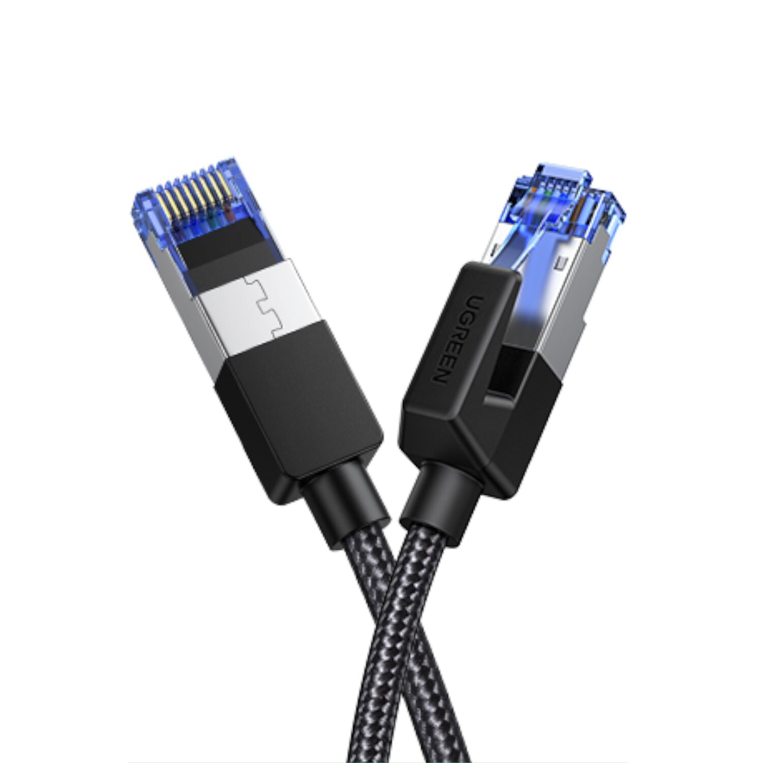 nw153-wr-03 UGREEN Cat8 Nylon Braided Ethernet Cable - 40Gbps with Modular Plugs - 3m