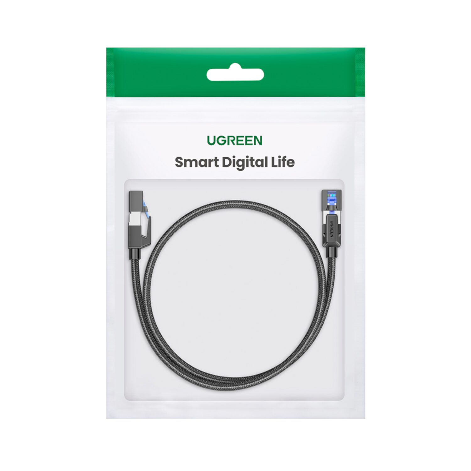 nw153-wr-05a UGREEN Cat8 Nylon Braided Ethernet Cable - 40Gbps with Modular Plugs - 3m